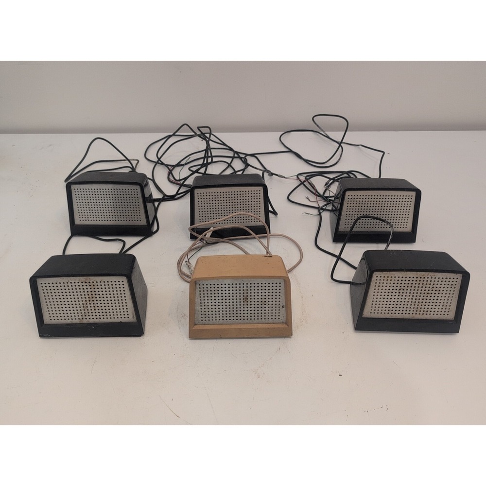 Vintage Bell System Western Electric 760A loudspeakers Lot Of 6 (5 Blk 1 Tan)